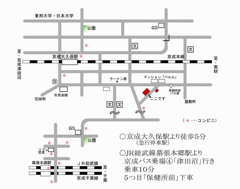 教会までの案内図